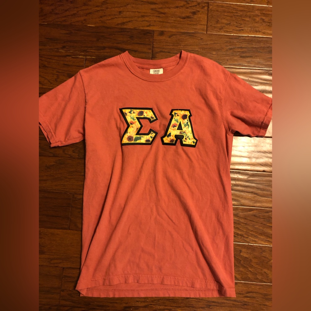 Sigma Alpha Sorority Stitched Letter shirt